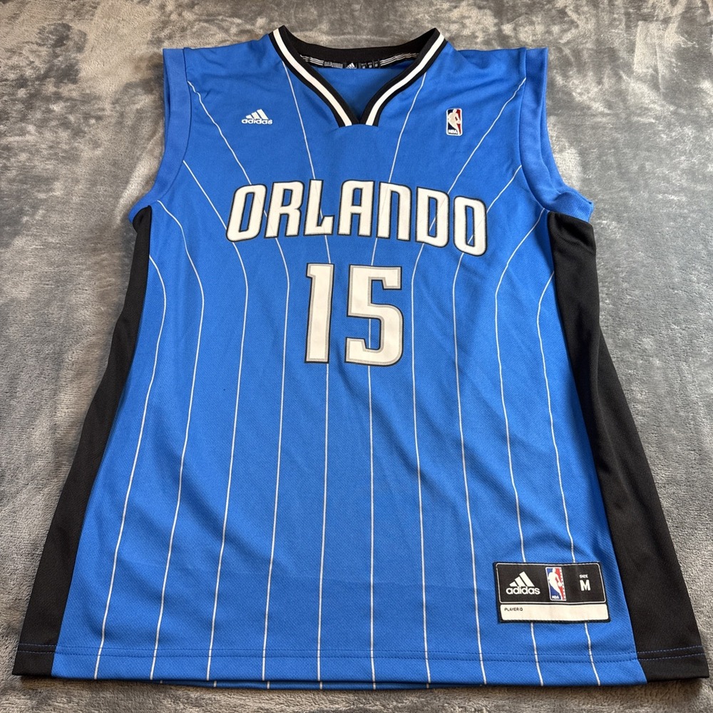 Adidas Orlando Magic 15 Hedo Turkoglu Jersey NBA Mens Size M Blue Pinstripe